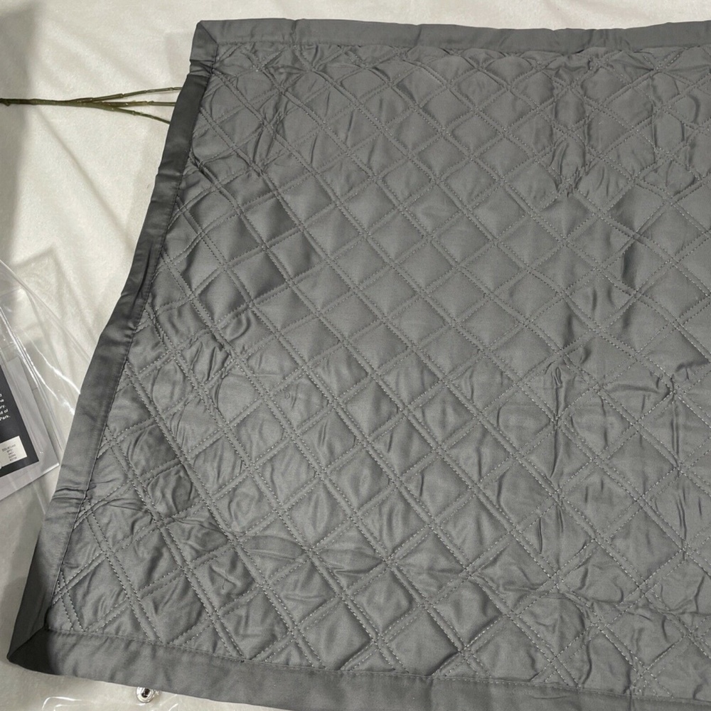 NIB [ 1 Standard‎ ] Double Diamond Quilted Pillow Sham for Hudson Park - Picture 5 of 12